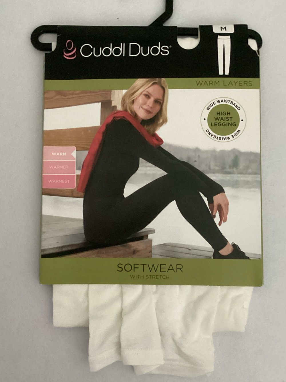 Cuddl Duds Softwear High Waist Leggings - Ivory